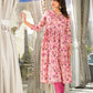Rajwada Pink Printed Silk Blend Stitched Kurta Set For Women