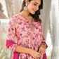 Rajwada Pink Printed Silk Blend Stitched Kurta Set For Women