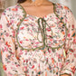 Rajwada Cream  Printed Georgette Stitched Kurta Set For Women