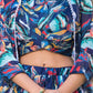 Rajwada Blue Georgette Printed Co-ord set For Women