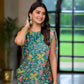 Rajwada Green Printed Georgette Ready To Wear Saree For Women