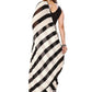 Rajwada Designer Black and White Printed Ready-to-Wear Saree with Unstitched Blouse for Women