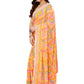 Rajwada Designer Yellow Printed Ready-to-Wear Saree with Unstitched Blouse for Women