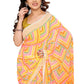 Rajwada Designer Yellow Printed Ready-to-Wear Saree with Unstitched Blouse for Women