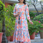 Rajwada Multicolor Cotton Printed Indo Western Co Ord Set For Women