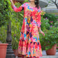 Rajwada Multicolor Cotton Printed Indo Western Co Ord Set For Women