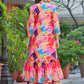 Rajwada Multicolor Cotton Printed Indo Western Co Ord Set For Women