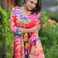 Rajwada Multicolor Cotton Printed Indo Western Co Ord Set For Women
