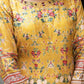 Rajwada Yellow Silk Stitched Gown with Dupatta For Women