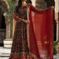 Rajwada Green Silk Stitched Gown with Dupatta For Women