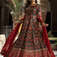 Rajwada Green Silk Stitched Gown with Dupatta For Women