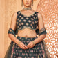 Rajwada Black Chinon Printed Stitched Lehenga Set For Women