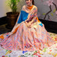 Rajwada Multi Silk Blend Printed Gown with Dupatta For Women