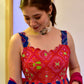 Rajwada Multi Silk Blend Printed Gown with Dupatta For Women