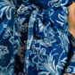 Rajwada Blue Satin Printed Co Ord Set for Women
