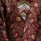 Rajwada Maroon Satin Printed Co Ord Set for Women