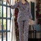 Rajwada Blue Satin Printed Co Ord Set for Women
