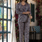 Rajwada Blue Satin Printed Co Ord Set for Women