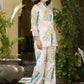 Rajwada Off White Muslin Printed Stitched Indo Western Co Ord Set For Women
