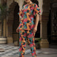 Rajwada Multicolor Muslin Printed Stitched Indo Western Co Ord Set For Women