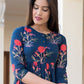 Rajwada Blue Muslin Stitched Gown For Women