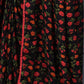Rajwada Women Black And Red Georgette Printed Saree With Unstitched Blouse