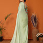 Rajwada Women Green Polyester Solid Saree With Unstitched Blouse