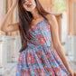Rajwada Light Blue Muslin Printed Stitched Gown for Women