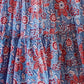 Rajwada Light Blue Muslin Printed Stitched Gown for Women