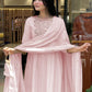 Rajwada Pink Cotton Blend Embroidered Kurta Set For Women