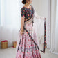 Rajwada Pink & Black Viscose Rayon Printed Lehenga For Women