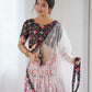 Rajwada Pink & Black Viscose Rayon Printed Lehenga For Women