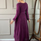 Rajwada Purple Embroidered Viscose Silk Stitched Kurta Salwar Set For Women