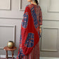Rajwada Maroon Embroidered Cotton Blend Stitched Kurta Salwar Set For Women