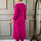 Rajwada Magenta Embroidered Viscose Silk Stitched Kurta Salwar Set For Women