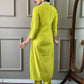 Rajwada Olive Embroidered Viscose Silk Stitched Kurta Salwar Set For Women