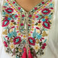 Rajwada White Embroidered Chanderi Silk Stitched Kurta Salwar Set For Women