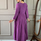 Rajwada Purple Embroidered Viscose Silk Stitched Kurta Salwar Set For Women