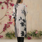 Rajwada Black & White Cotton Blend Printed Stitched Kurta Set For Women