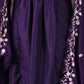 Rajwada Purple Viscose Rayon Embroidered Stitched Kurta Set For Women