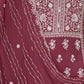 Rajwada Dusty Maroon Chinon Embroidered Stitched Kurta Set For Women