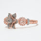 Rajwada Rose Gold Alloy Embellished Bracelet For Women