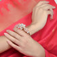Rajwada Rose Gold Alloy Embellished Bracelet For Women