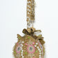 Rajwada Beige Suede Embroidered Lotus Potli For Women
