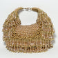 Rajwada Beige Suede Embellished Clutch For Women
