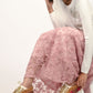 Rajwada Pink And Golden PU Embellished Shoes For Women