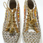 Rajwada Multicolour PU Embellished Shoes For Women