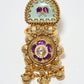 Rajwada Gold And Blue Alloy Embellished Ring For Women