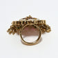 Rajwada Gold And Pink Alloy Embellished Ring For Women