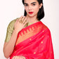 Rajwada Gold And Pink Alloy Embellished Ring For Women